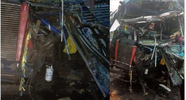 බස් අනතුරකින් දෙදෙනෙකු මරුට..
